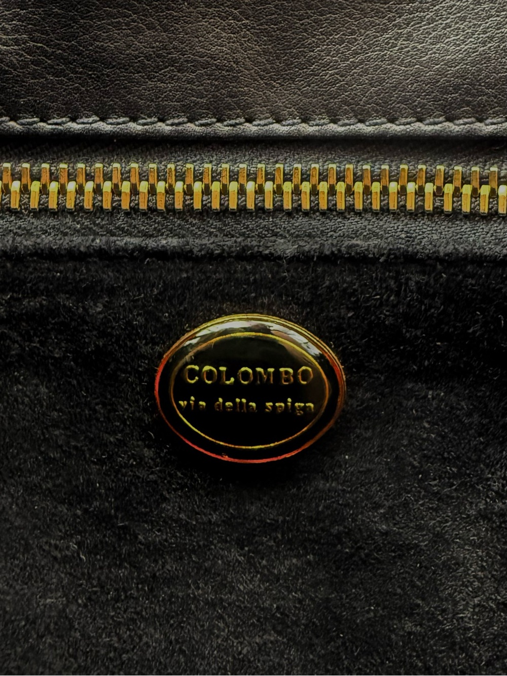 🐊COLOMBO 1937 MILANO • Black Exotic CROCODILE 32 Top-Handle Bag • Made in ITALY - Picture 14 of 16